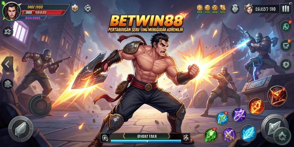 Gameplay menegangkan dengan pertarungan antar karakter yang spektakuler.