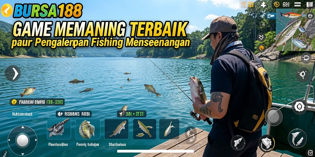 Tampilan gameplay BURSA188 yang menggembirakan saat memancing.
