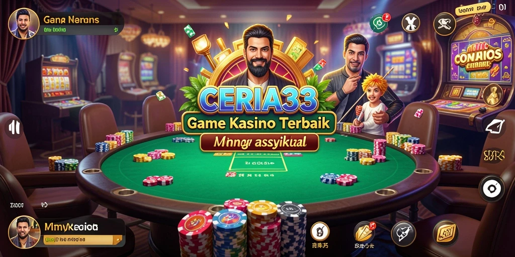 Tampilan menarik dari gameplay Kasino CERIA33 yang memukau.
