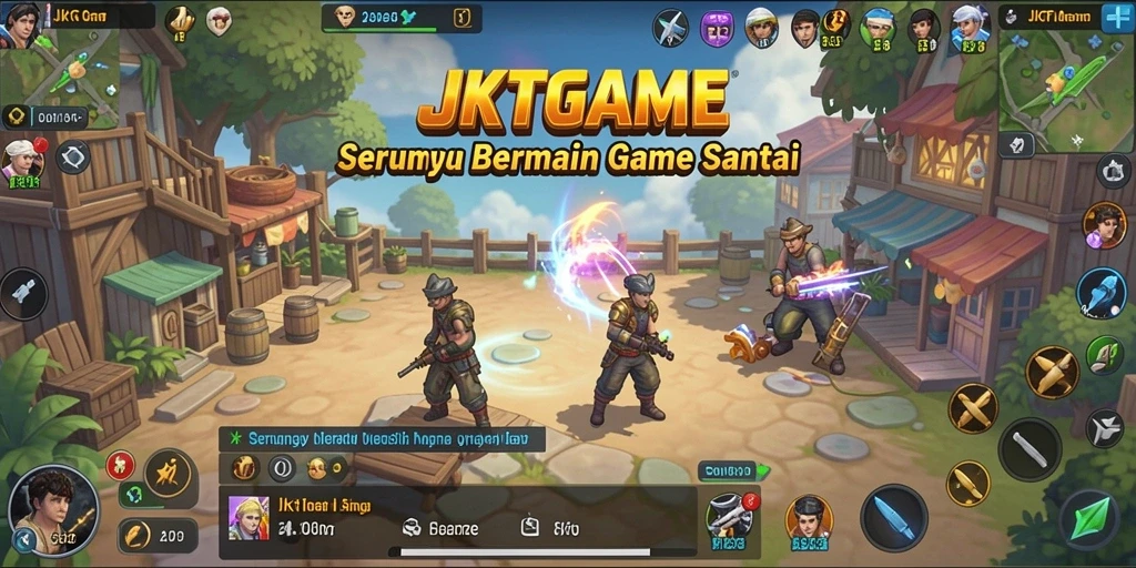 Tampilan gameplay <strong>JKTGAME</strong> yang seru dan penuh warna.