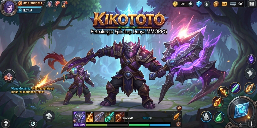 Tampilan gameplay KIKOTOTO yang mendebarkan dan penuh aksi.